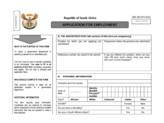 New Approved Z83 Application Form